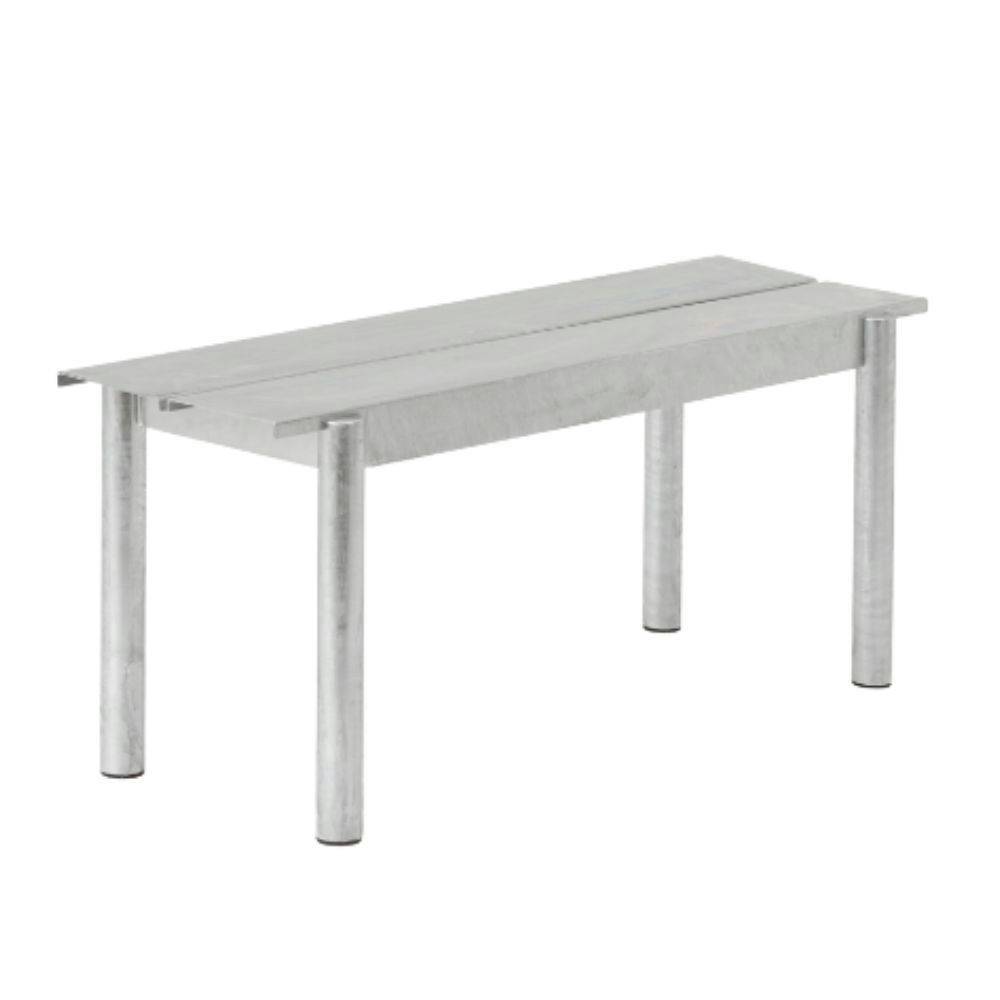 Muuto Linear Steel Havebænk Warm Galvanized Steel 110x34 cm