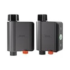 SONOFF ZigBee Automatisk Bevattningstimer, Appkontrollerad Bevattningsdator, Automatisk Bevattning av Trädgårdsgräsmattor, IP55 Vattentät, Historiskt Rekord, Kompatibel med Alexa/Google Home（2 Pack)