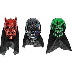 Halloween foil maske - flere varianter - assorteret (På lager i butik)