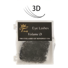 Volume Lashes 1000pcs - 3D 0.07 D-Curl 11mm