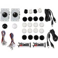 2 spelare diy arcade kit usb-kodare usb till joystick arcade diy parts kit för pc windows mame fighting games