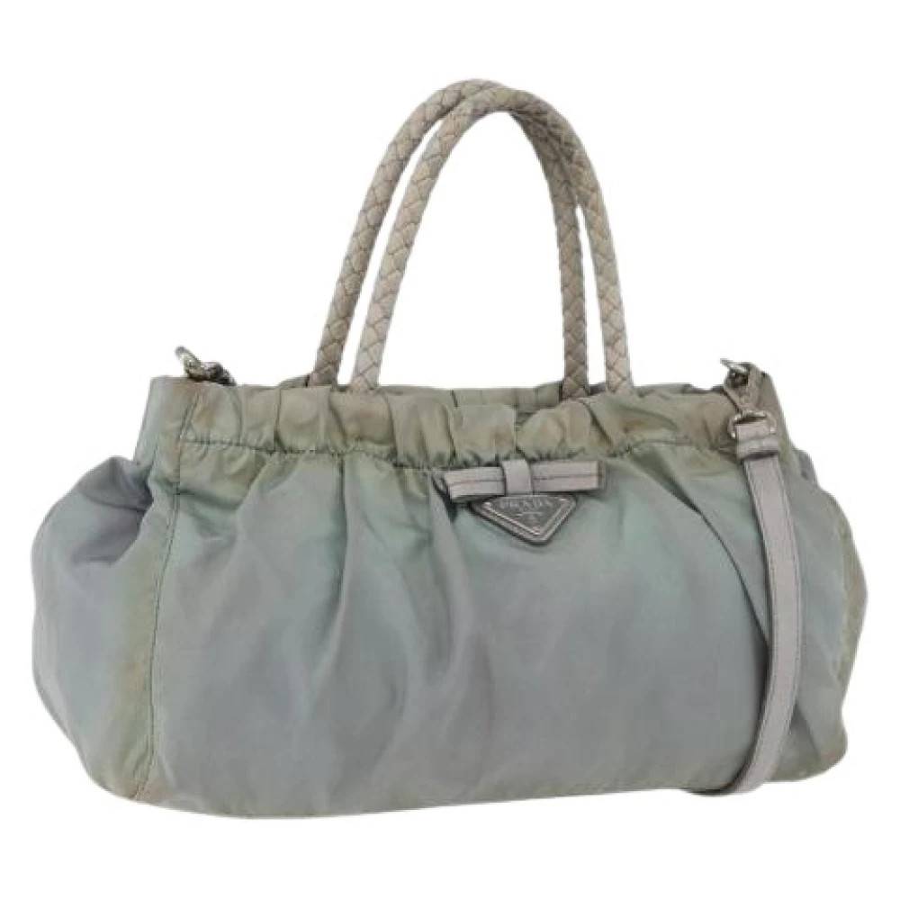 Prada Vintage Pre-owned Vintage Håndtaske - Vintage - Dame - Grøn - ONE SIZE - Uld