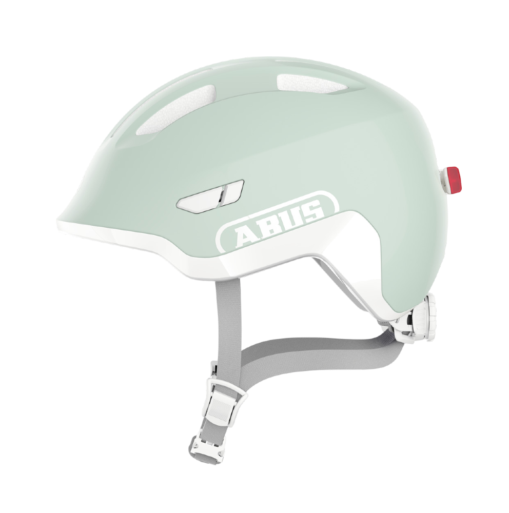 Cykelhjälm ABUS SMILEY 3.0 ACE LED - Pure Mint-M (50-55 cm)