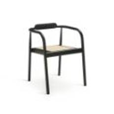Please Wait To Be Seated Ahm Chair SH: 46,5 cm - Black/Cane