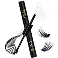 Lash Bond and Seal 10ml Bond and Seal Lash Glue Strong Hold 48 Hours Cluster Lash Glue Latex-free Waterproof by Obeyalash (2 IN 1)