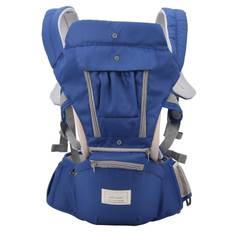 Baby Hipseat Sling MultiFunctional Breathable Outdoor Baby Infant Kid Wrap Carrier(Blue ) blå