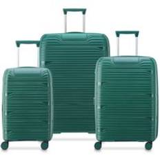 Delsey Dune Securitech - Set 3 Valises - Resväskar Grön S / M / L