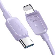Kabel til iPhone USB-C - Lightning 20W 1,2m lilla