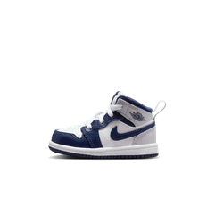 Jordan 1 Mid-sko til babyer/småbørn - hvid - 26