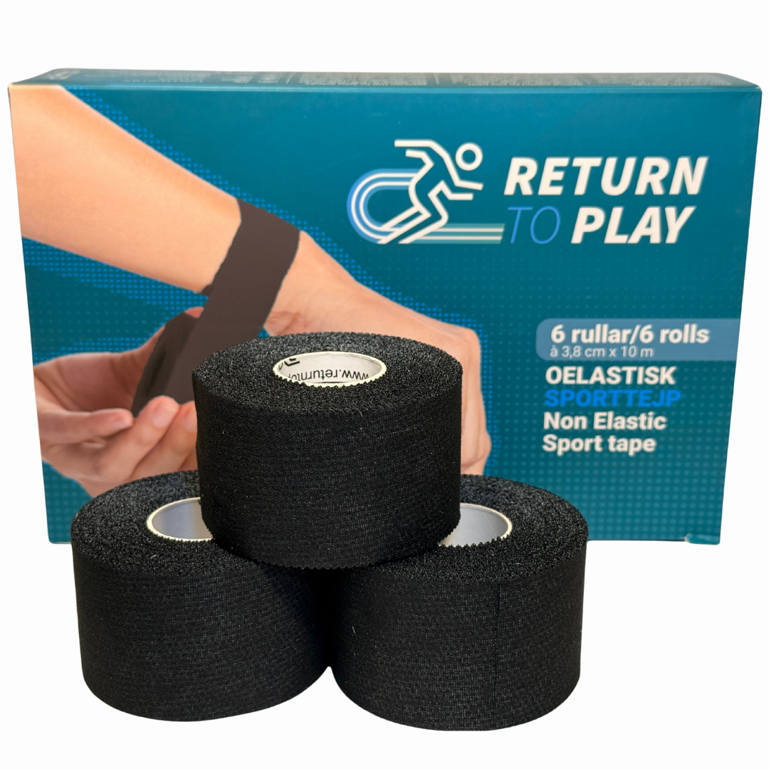Return to Play Sportstape Sort 6‑pak 3,8 cm × 10 m