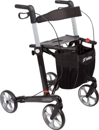 Gepard letvægts rollator af kulfiber.