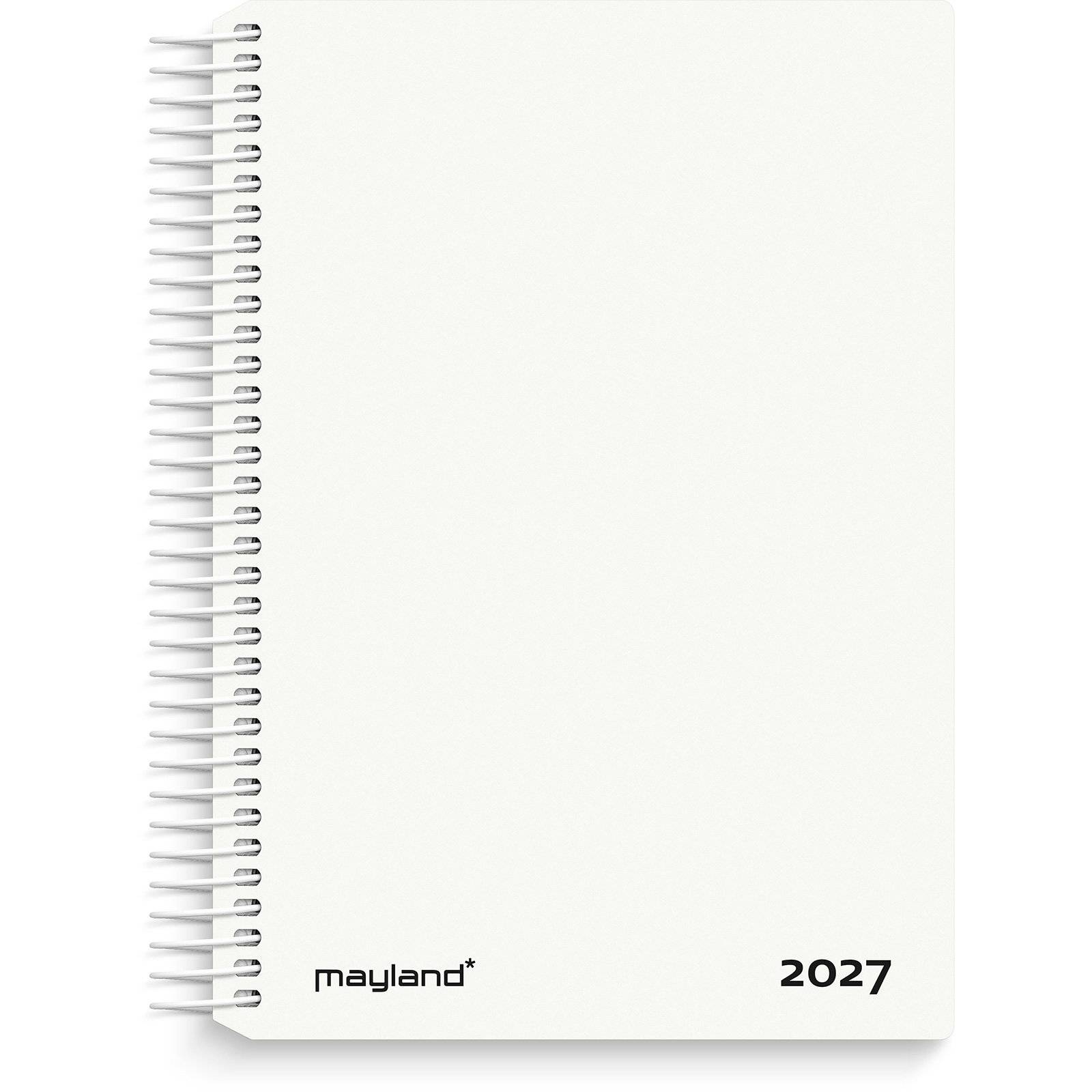 Dagkalender hvid PP-plast 2027