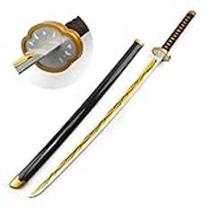 Uvency 41 Tum Katana Sword Toy Slayer Sword Kaigaku Samurai Sword Wooden Slayer Cosplay För Animeälskare Handgjorda Leksaker/Bare