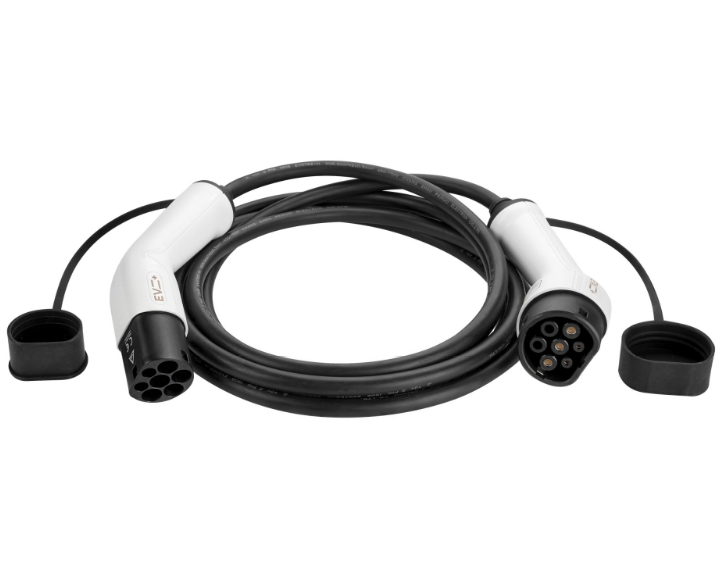 EV Laddkabel Typ 2 32A 10 m Vit