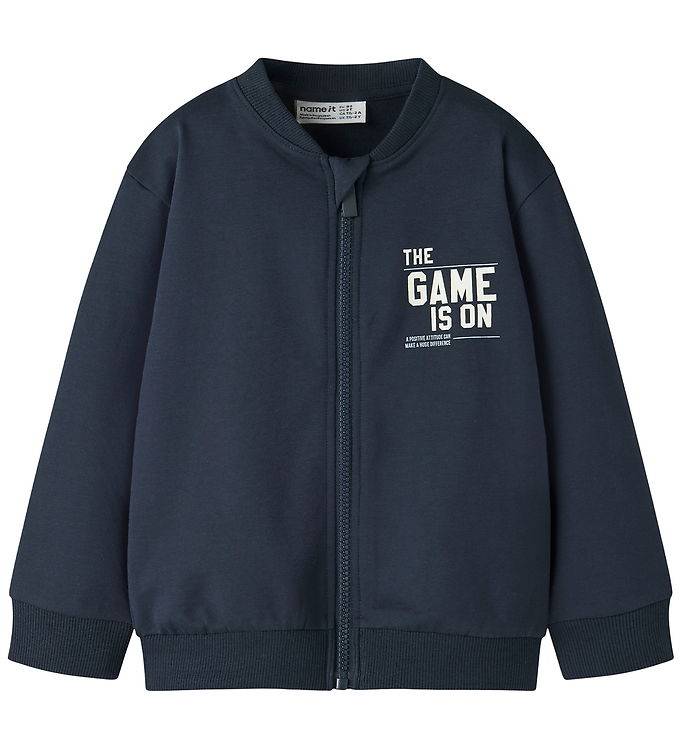 Name It Cardigan - Sweat - NmmDalm - Navy Blazer - Name It - 4 år (104) - Cardigan