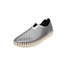 ILSE JACOBSEN Slipper 'Tulip' sølv - 39