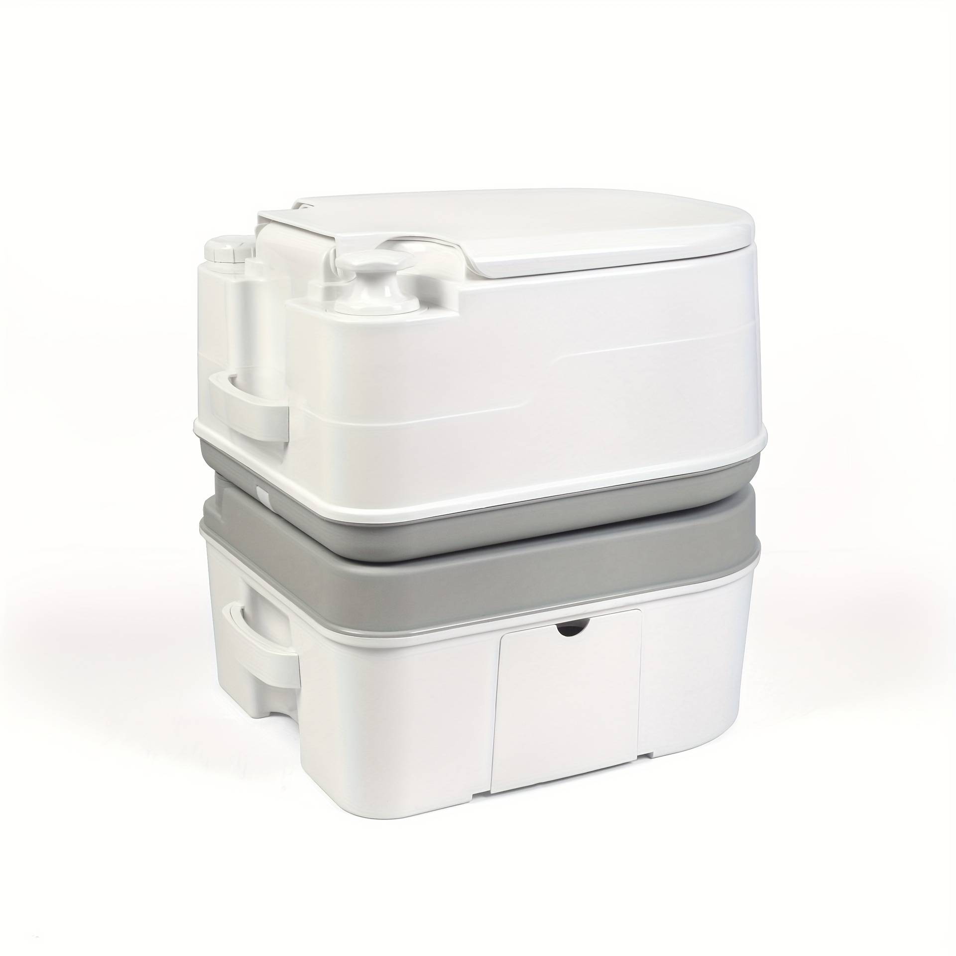 High-quality Portable Toilet With Flush System - Ideal For Outdoor Events, Camping & Work Sites