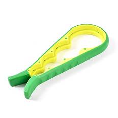 ZENVALY Handburköppnare, multifunktionell flasköppnare, flasköppnare, halkfri burköppnare, för låg hand, artrit, ålder, kvinnor, grön