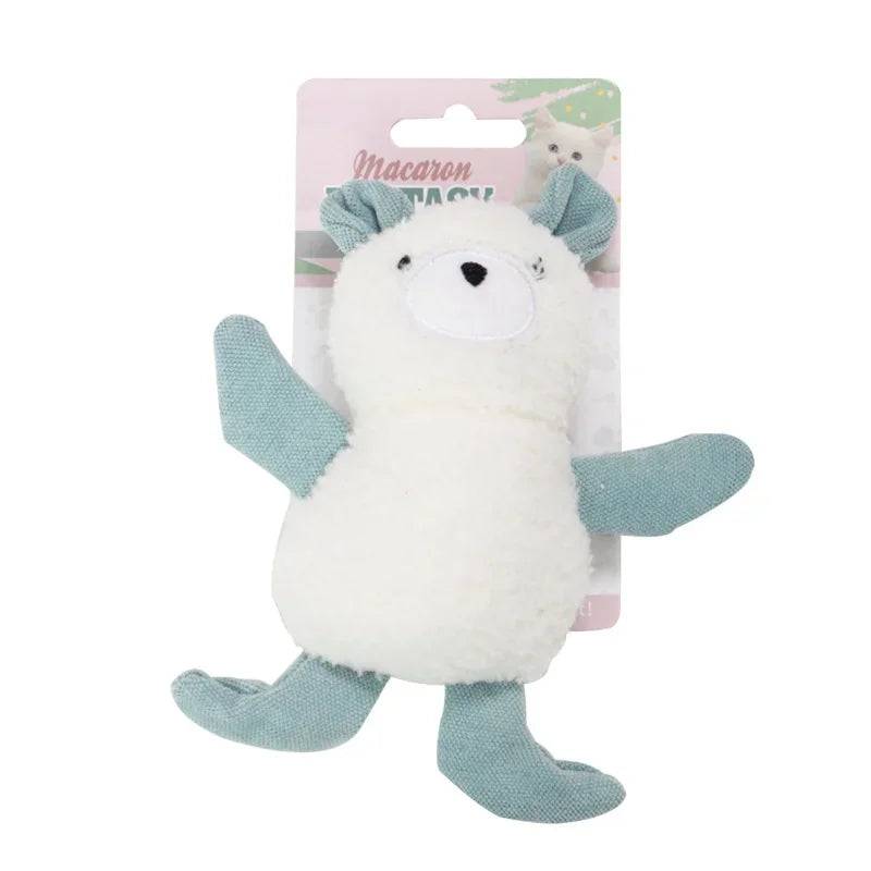 Plush Catnip Caterpillar Toy - Bear