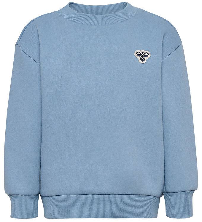 Hummel Sweatshirt - HmlMini Bee - Faded Denim - Hummel - 5 år (110) - Sweatshirt