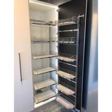Kesseböhmer Tandem højskabsudtræk 50cm. Med 12 hylder. - MedSoftStop