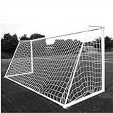 Aoneky Fotbollsnät 1.8x1.2M/2.4x1.8M/3.6x1.8M/3x2M/5.5x2.1M/7.3x2.4M, Polyeten Rep 2/2.5/3mm, Sportnät Tillbehör för fotbollsträning, Färg Vit, Utan Fotbollsmål (5.5×2.1M, 2mm)