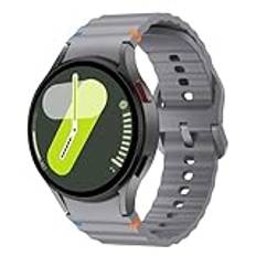 Silikonband för Galaxy Watch 7 40 mm 44 mm, 20 mm sportarmband armband för Samsung Galaxy Watch 7 40 mm 44 mm/Galaxy Watch 5 Pro 45mm/Galaxy Watch 6 40 mm 44mm/Galaxy Watch 6 Classic 43mm 47mm,