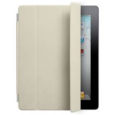 iPad 2 / iPad 3 / iPad 4 Smart cover til forsiden. Creme l�der.