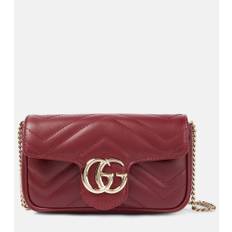 Gucci GG Marmont Mini leather shoulder bag - red - One Size