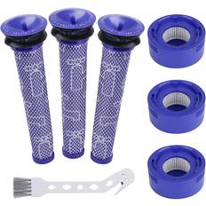 6-pak Vakuumfilter Udskiftningssæt Til Dyson V7, V8 Animal Og V8 Absolute Ledningsfri Støvsuger, 3 Postfilter, 3 Præfilter, Kompatibel Med Dyson V8+, V