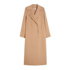 Max Mara, Kappa, Dam, S, Beige Yllekappa med Sidofoder - beige (S)
