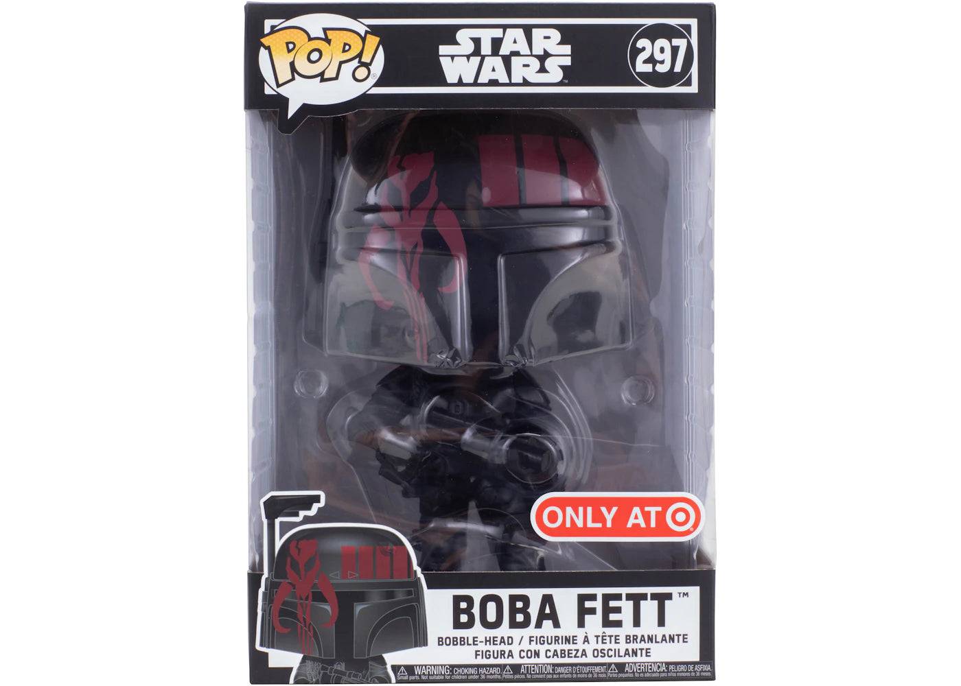 Funko Pop! Star Wars x Futura Boba Fett Target Exclusive Black 10-Inch Bobble-Head Figure #297 - One Size