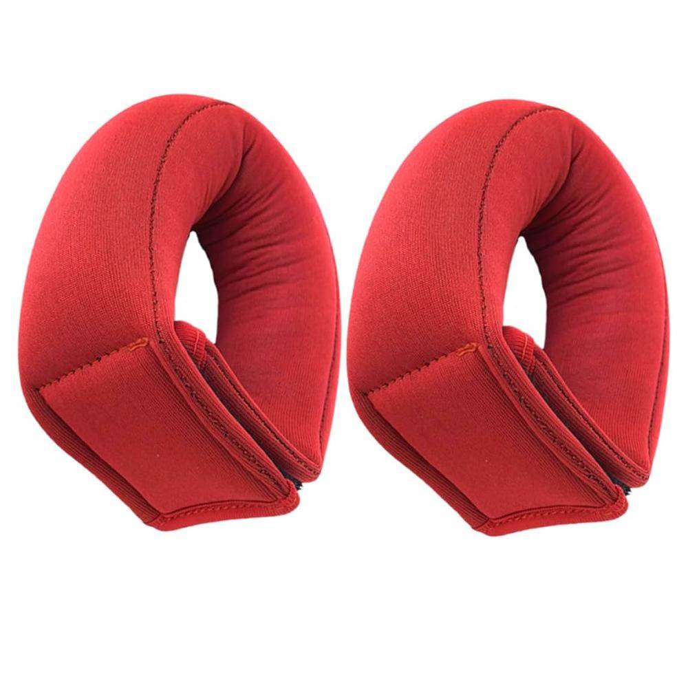 Adjustable 1Lb Wrist Ankle Weights Pair For Walking Running Pilates Home Workout With Comfortable Straps röd