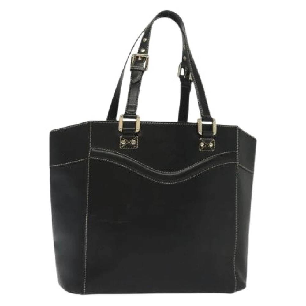 Gucci Vintage Pre-owned Tote Bag - Vintage - Dame - Sort - ONE SIZE - Læder