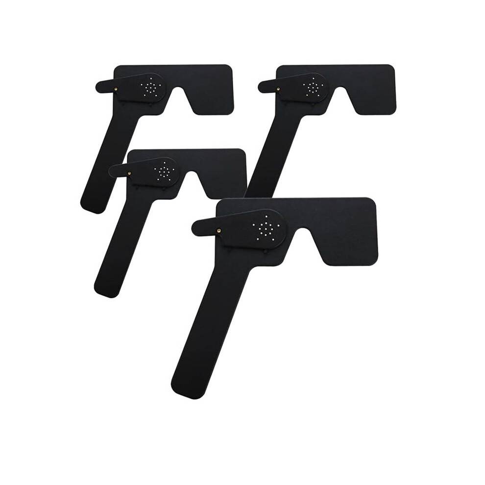 4 Pcs Ophthalmic Eye Occluder for Ophthalmologists Orthoptists Optometrists Eye Exam Tool (Black)