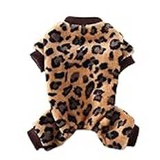 Hund husdjurskläder vinterrock jumpsuit pyjamas plysch fleece jacka hundpullover hundoveraller Pjs valp kappa för chihuahua hundar katter SY81BaoWen M