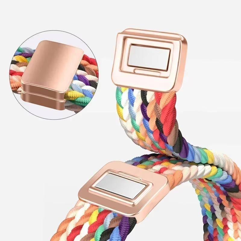 Smal Rem magnetisk Flätat Band Apple Watch 46mm 42mm Ultra 3 44mm 40mm 45mm 49mm 46mm 41mm iWatch Serie 11 10 9 8 7 6 5 4 SE3