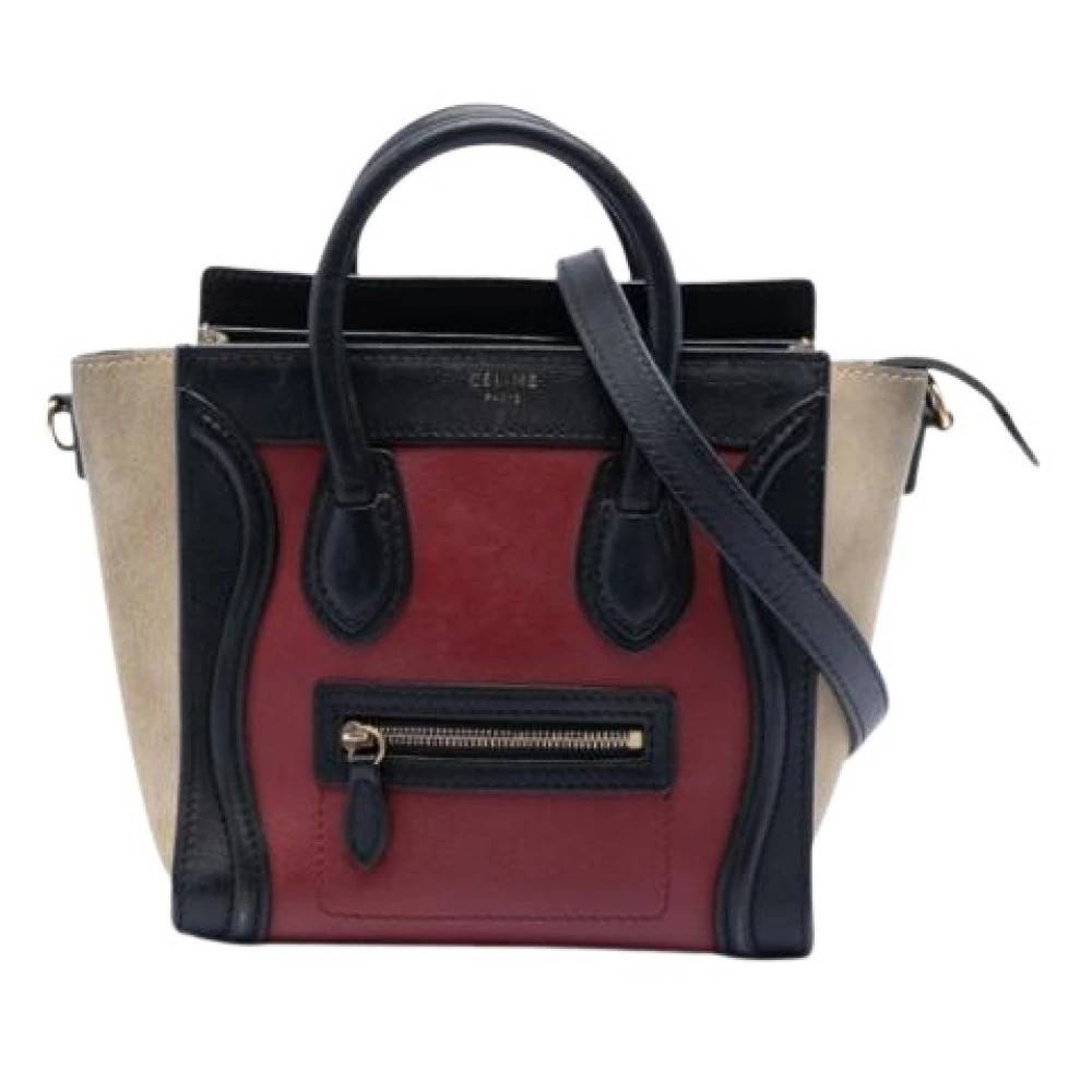 Celine Vintage Pre-owned Nano Luggage Tote - Vintage - Dame - Flerfarvet - ONE SIZE - Uld