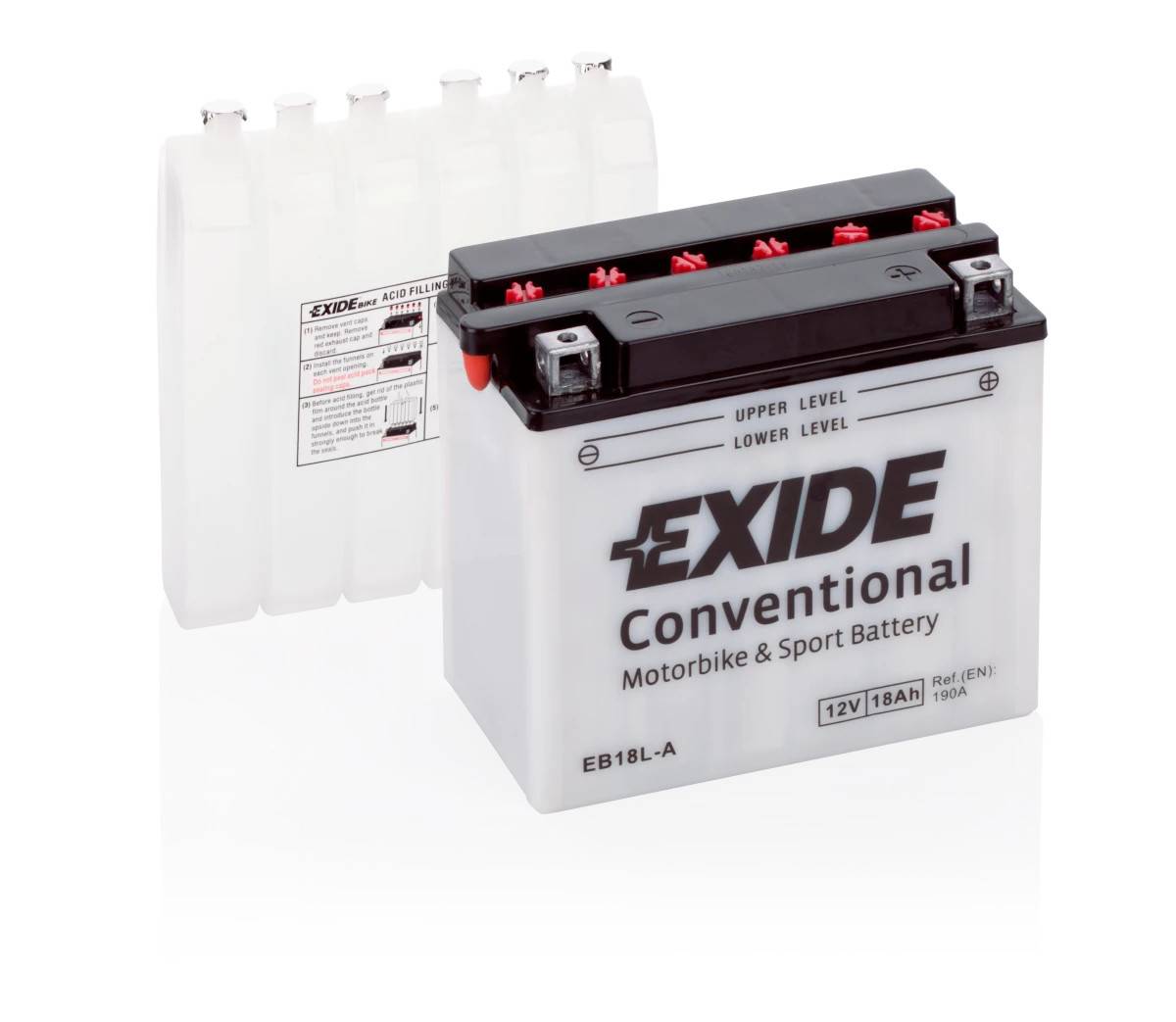 Startbatteri MC - Exide EB18L-A - 12V (18ah)