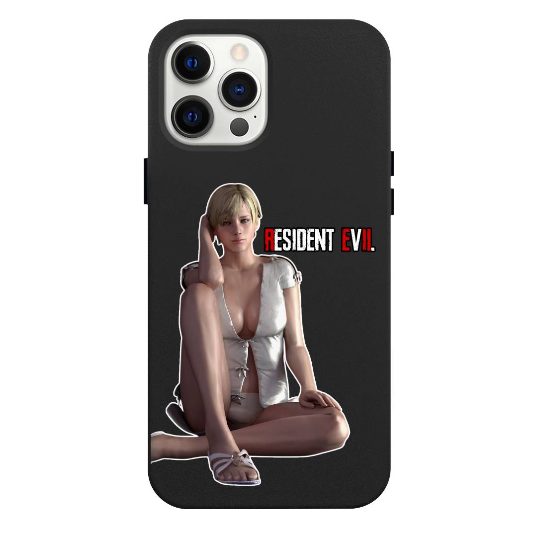 Resident Evil Sherry Birkin Phone Case For iPhone Samsung Galaxy Pixel OnePlus Vivo Xiaomi Asus Sony Motorola Nokia - Sherry Birkin Sitting Portrait Game Sticker.