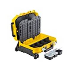 Stanley FatMax Werkzeugkoffer (40 x 54 x 23,5 cm, Werkzeugaufbewahrung mit Trolley und Teleskophandgriff, für Werkzeuge und Zubehör, fiberglasverstärkte Akkordeonstruktur) FMST1-72383
