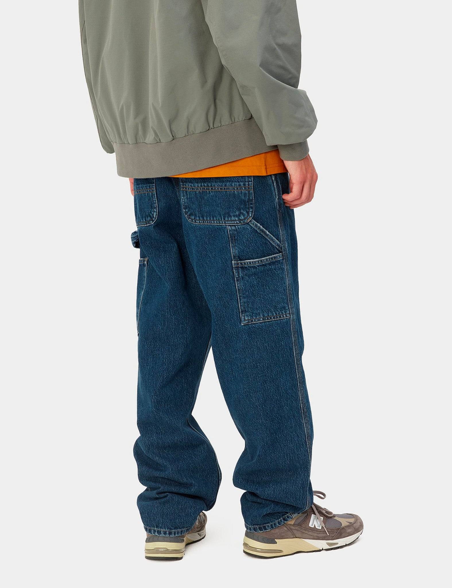 Carhartt WIP Single Knee Pant (Smith Denim) - Blue Stone Washed - Blue / W.30-L.30