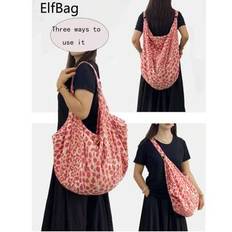 Back To School Student Bag, Large Capacity Leopard Print Shoulder Bag, Women's Messenger Bag, Casual Practical Multi-Purpose Tote Bag, Suitable For Wo - Watermelon Pink