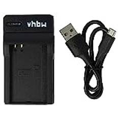 vhbw USB-batteriladdare kompatibel med Nokia BL-5C, BL-5CA, BL-5CB digitalkamera, videokamera, actionkamera batteri – laddningsskal