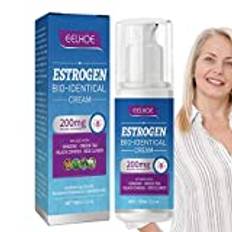 Progesteron hudkräm - 100ml Body Menopausal Solutions för mamma, fru | Moisturizing Progesterone Cream Present till jul, nyår Fly free