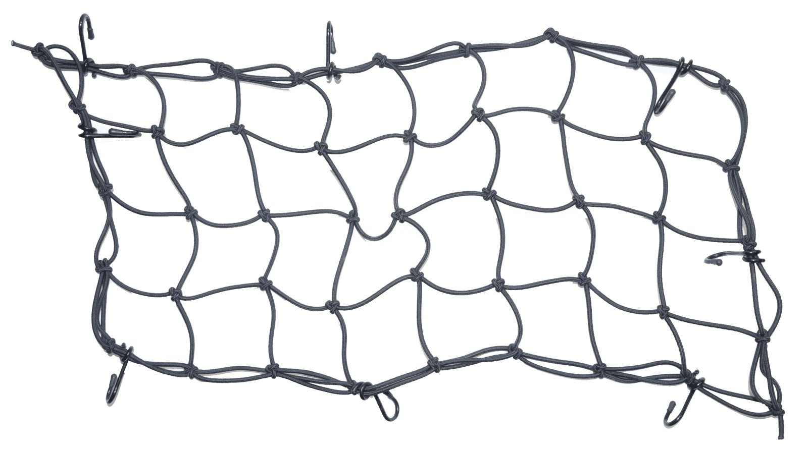 Sikkerhedsnet til cykelkurv, sort, 25x45 cm.