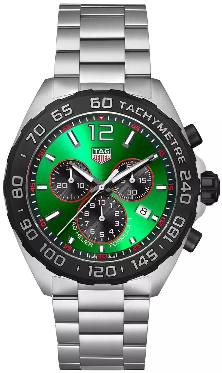TAG Heuer Herreur CAZ101AP.BA0842 Formula 1 Chronograph Grøn/Stål