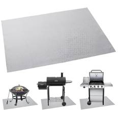 Grillmåtte BBQ Brandsikker Måtte Grill Sprøjt Tæppe Brandsikkert Varme Gulvbeskyttelse