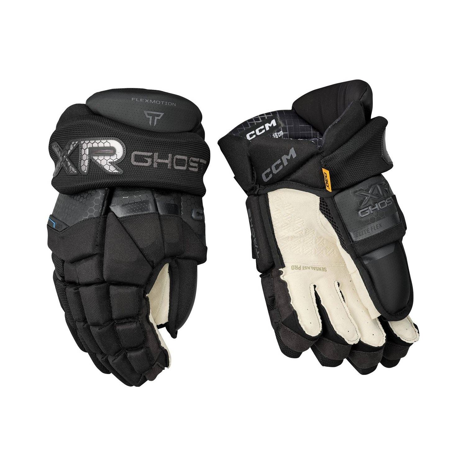 CCM Hockeyhandskar Tacks XR Ghost Sr Black/Graphite Grey
