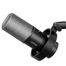 FIFINE XLR Studio Mikrofon Dynamisches, USB Microphone PC für Streaming Podcast Gaming, für PS4/5 Mac Mixer Soundkarten